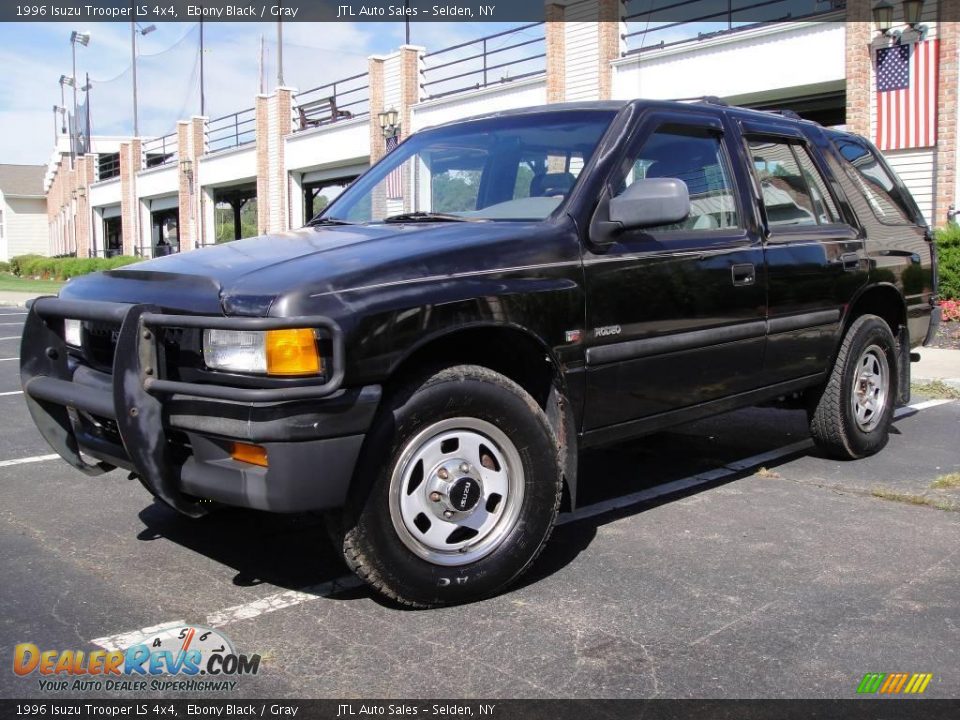 1996 Isuzu Trooper LS 4x4 Ebony Black / Gray Photo #1