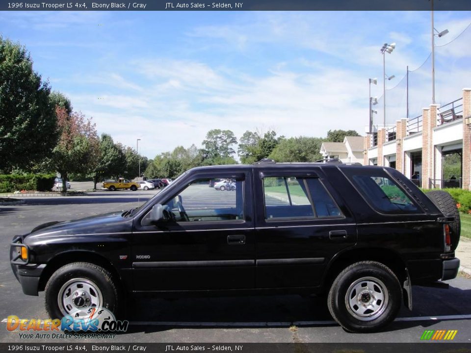 1996 Isuzu Trooper LS 4x4 Ebony Black / Gray Photo #3