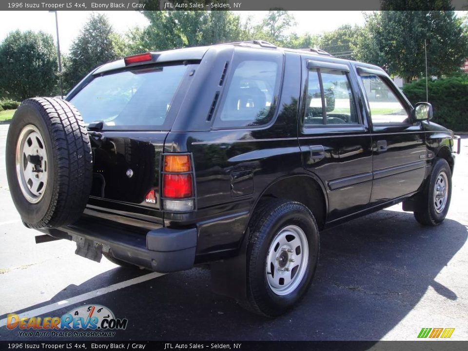 1996 Isuzu Trooper LS 4x4 Ebony Black / Gray Photo #7