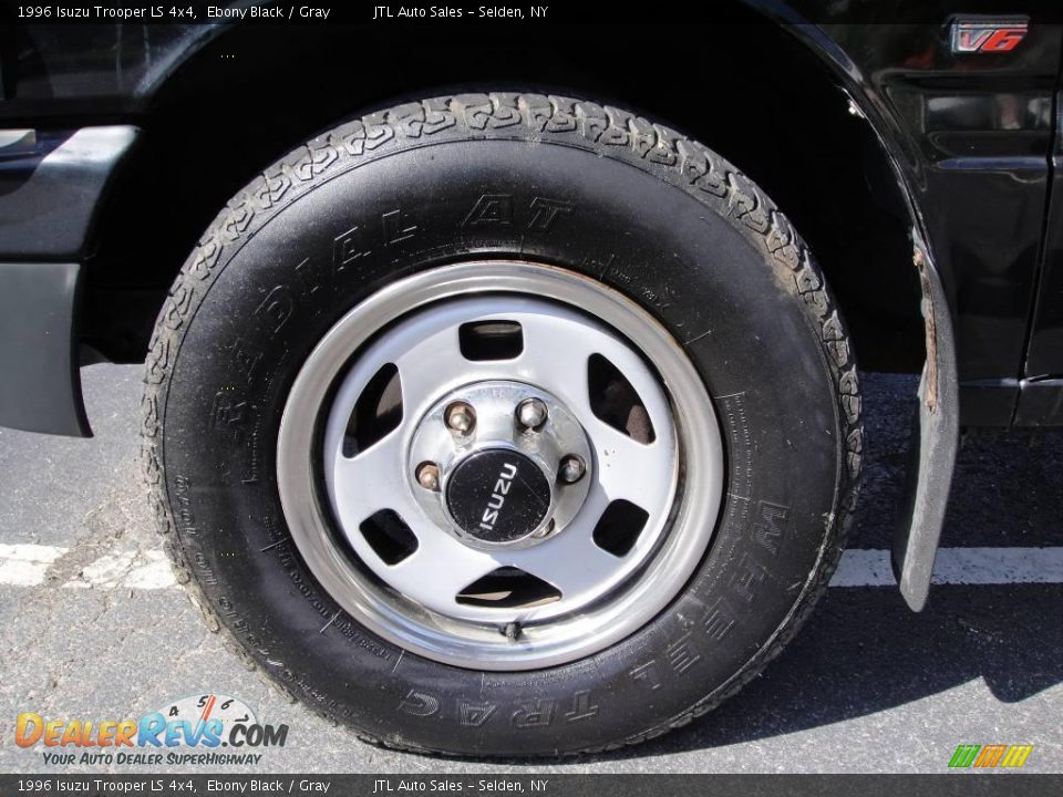 1996 Isuzu Trooper LS 4x4 Ebony Black / Gray Photo #8