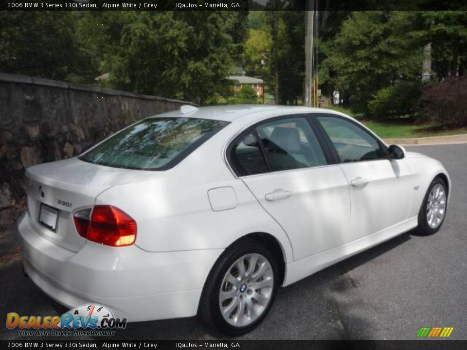 2006 BMW 3 Series 330i Sedan Alpine White / Grey Photo #3