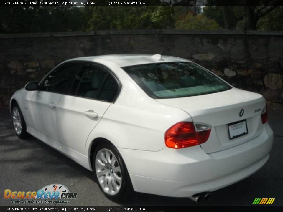 2006 BMW 3 Series 330i Sedan Alpine White / Grey Photo #4