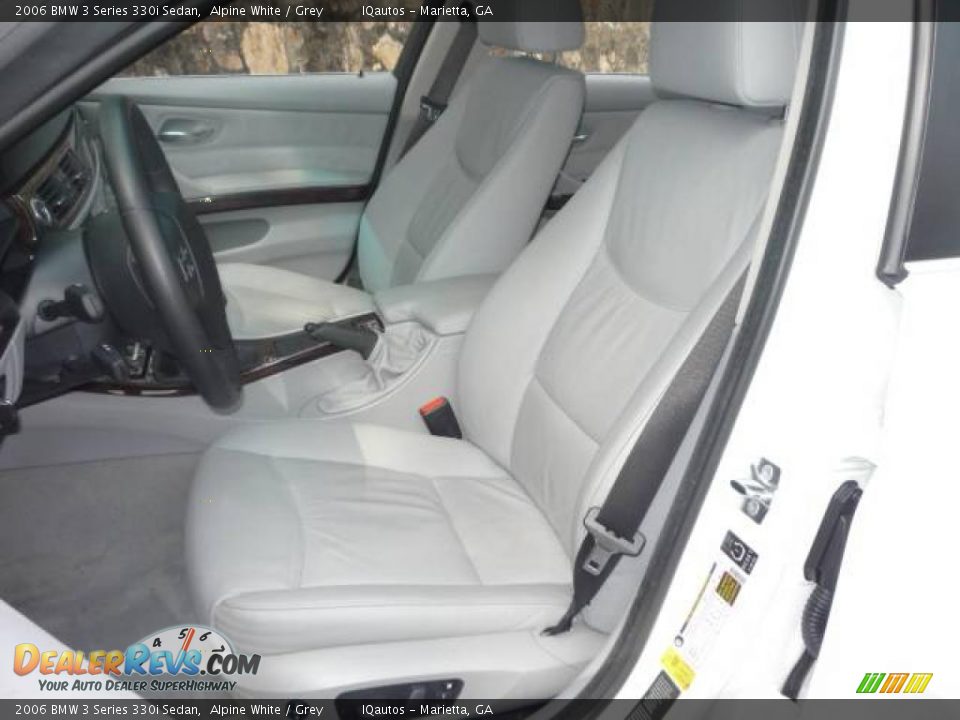 2006 BMW 3 Series 330i Sedan Alpine White / Grey Photo #8