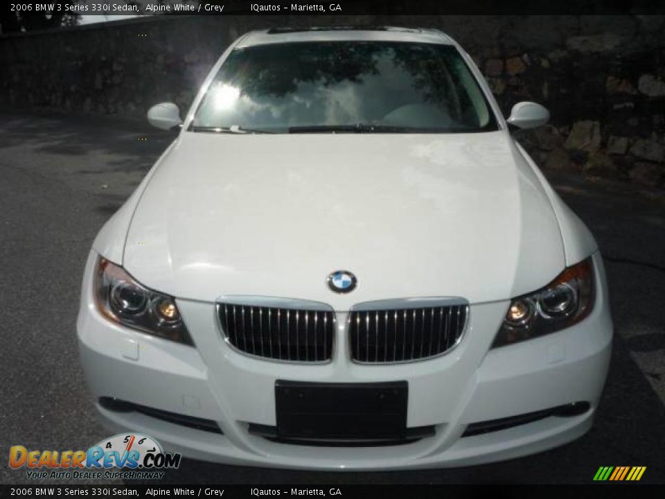 2006 BMW 3 Series 330i Sedan Alpine White / Grey Photo #11