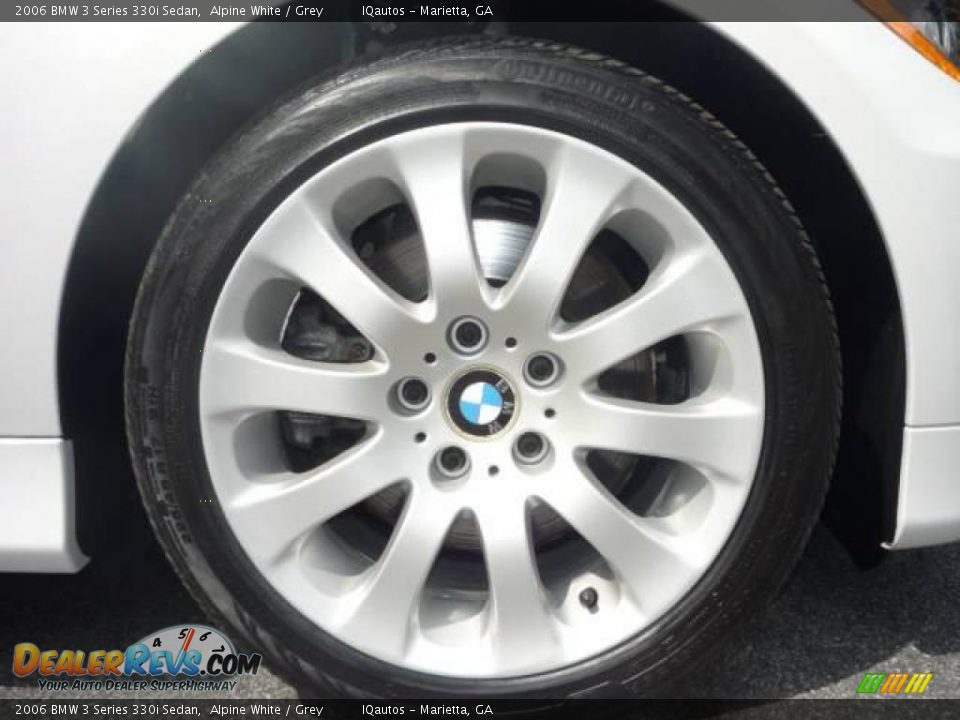 2006 BMW 3 Series 330i Sedan Alpine White / Grey Photo #15