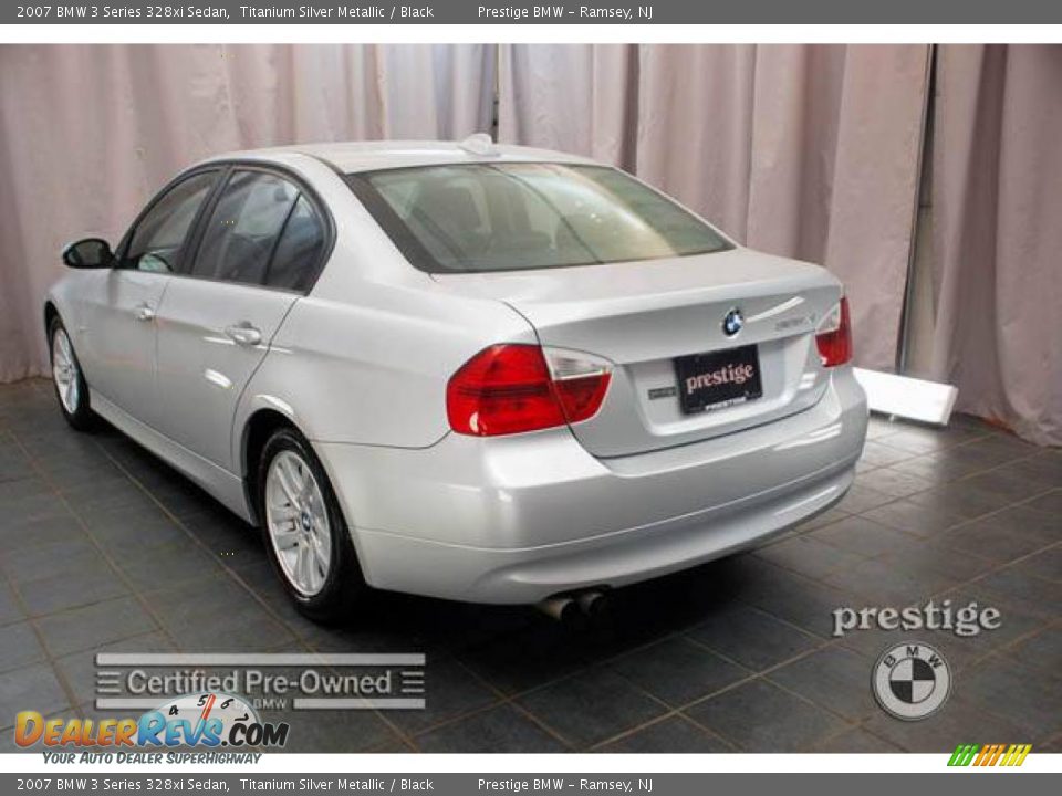 2007 BMW 3 Series 328xi Sedan Titanium Silver Metallic / Black Photo #3