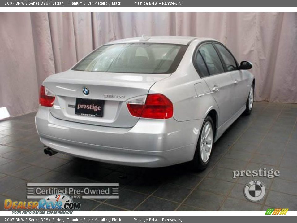 2007 BMW 3 Series 328xi Sedan Titanium Silver Metallic / Black Photo #5