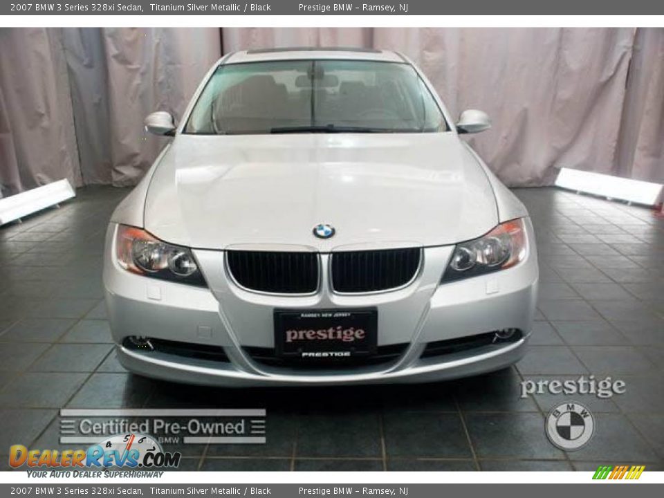 2007 BMW 3 Series 328xi Sedan Titanium Silver Metallic / Black Photo #6