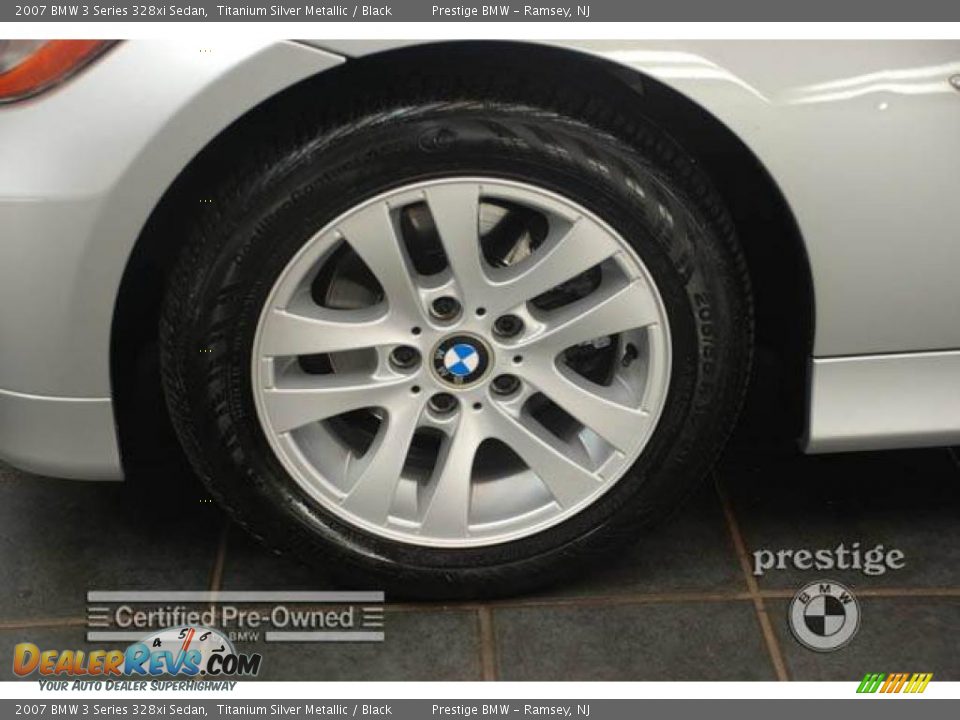 2007 BMW 3 Series 328xi Sedan Titanium Silver Metallic / Black Photo #8
