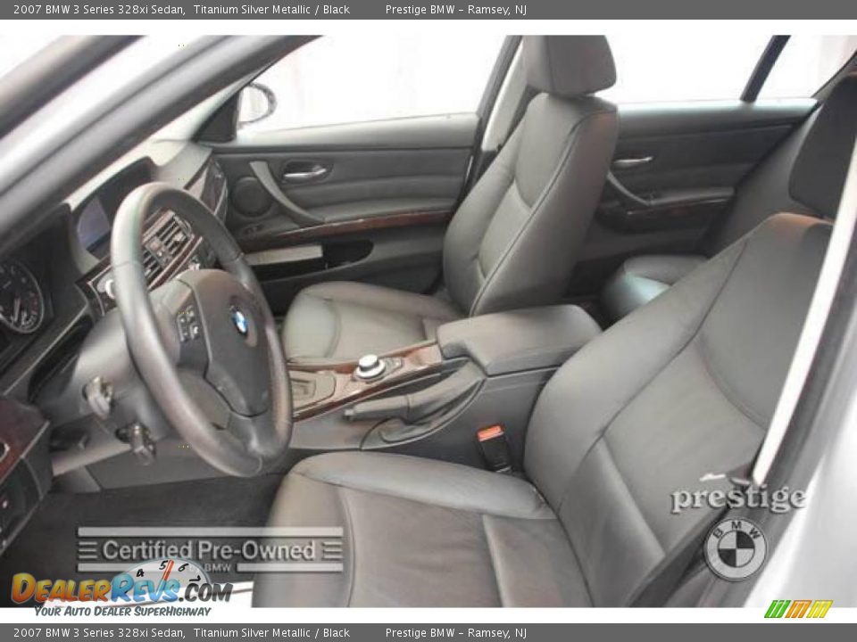 2007 BMW 3 Series 328xi Sedan Titanium Silver Metallic / Black Photo #9