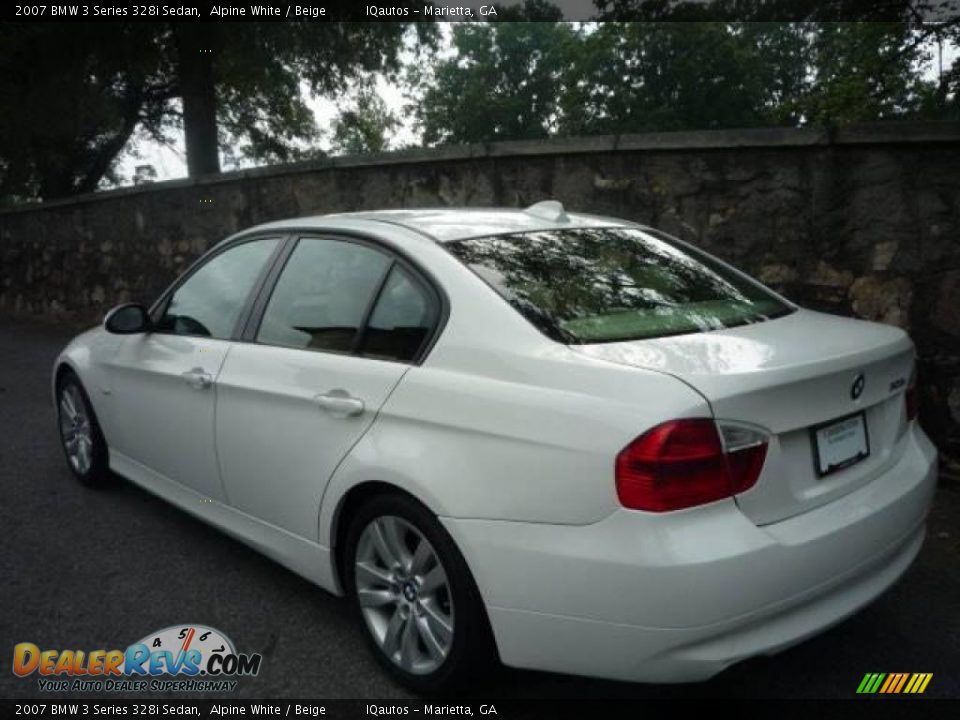 2007 BMW 3 Series 328i Sedan Alpine White / Beige Photo #3