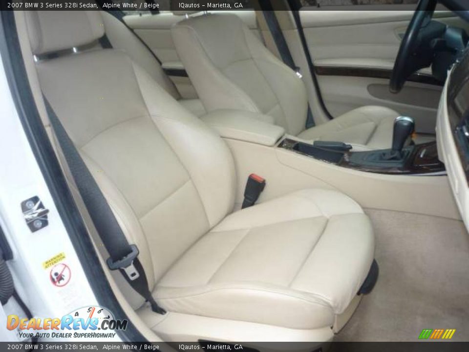 2007 BMW 3 Series 328i Sedan Alpine White / Beige Photo #8