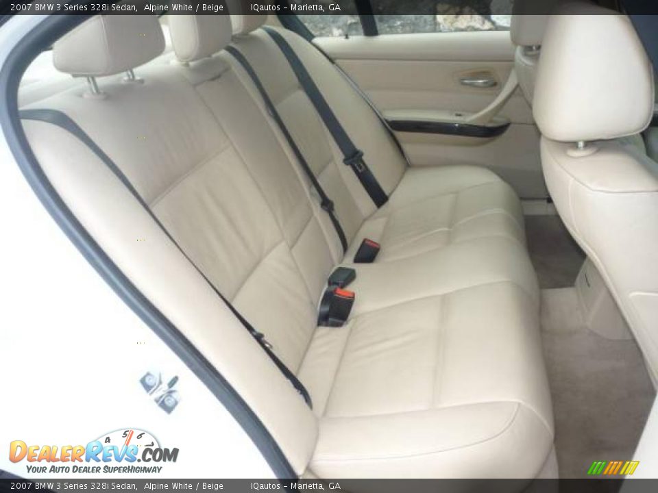 2007 BMW 3 Series 328i Sedan Alpine White / Beige Photo #10