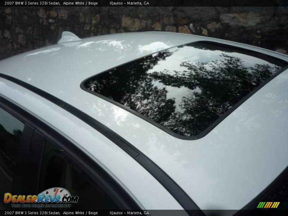 2007 BMW 3 Series 328i Sedan Alpine White / Beige Photo #14