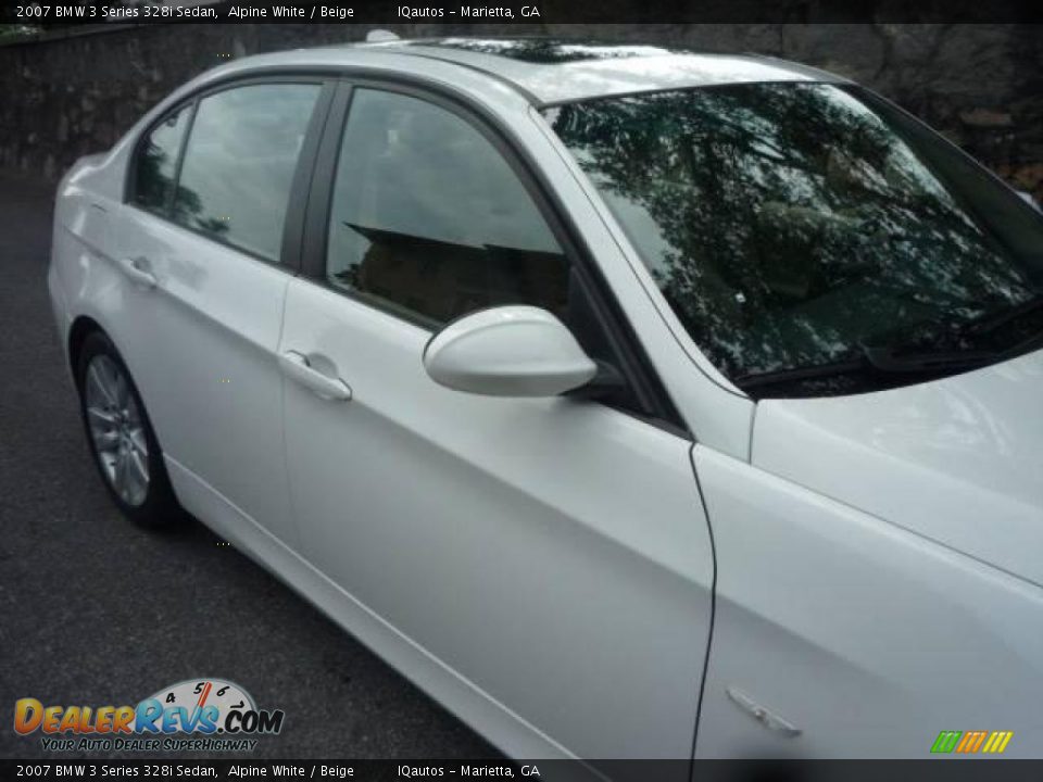 2007 BMW 3 Series 328i Sedan Alpine White / Beige Photo #15