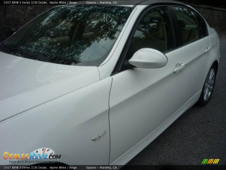 2007 BMW 3 Series 328i Sedan Alpine White / Beige Photo #16