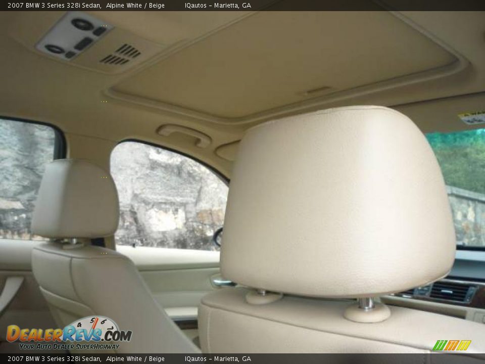 2007 BMW 3 Series 328i Sedan Alpine White / Beige Photo #22