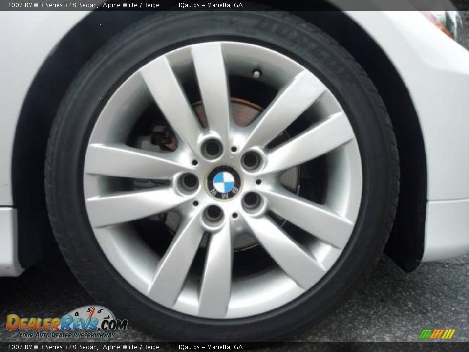 2007 BMW 3 Series 328i Sedan Alpine White / Beige Photo #24