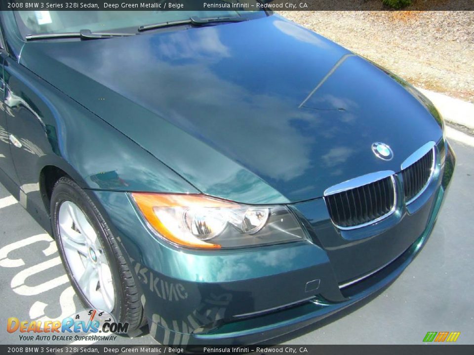 2008 BMW 3 Series 328i Sedan Deep Green Metallic / Beige Photo #4