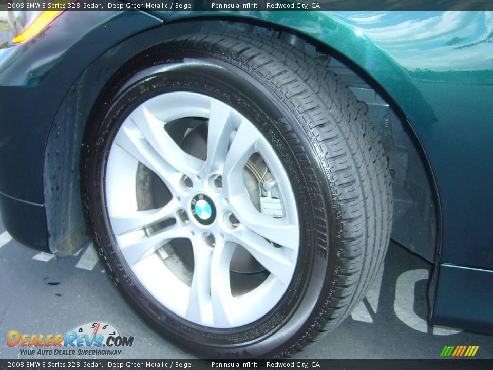2008 BMW 3 Series 328i Sedan Deep Green Metallic / Beige Photo #8