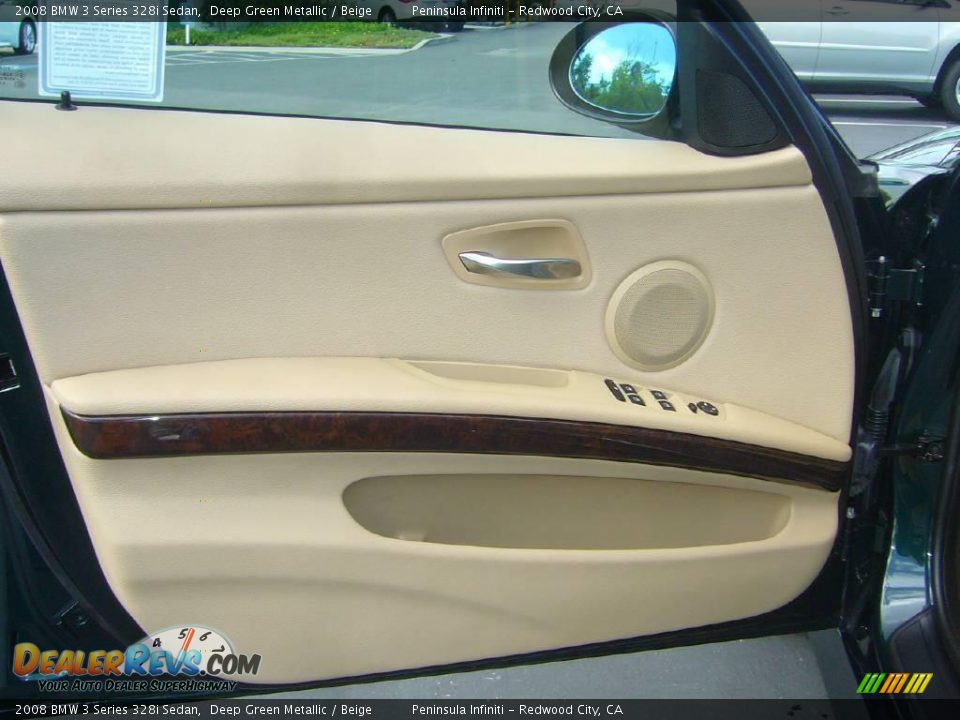 2008 BMW 3 Series 328i Sedan Deep Green Metallic / Beige Photo #10