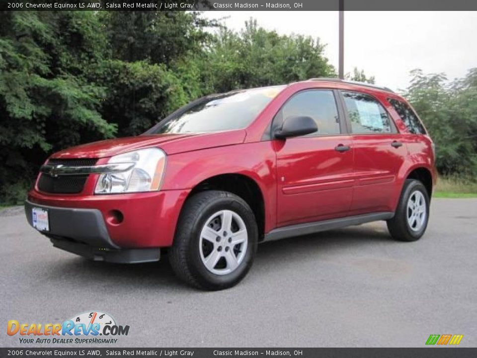 2006 Chevrolet Equinox LS AWD Salsa Red Metallic / Light Gray Photo #1