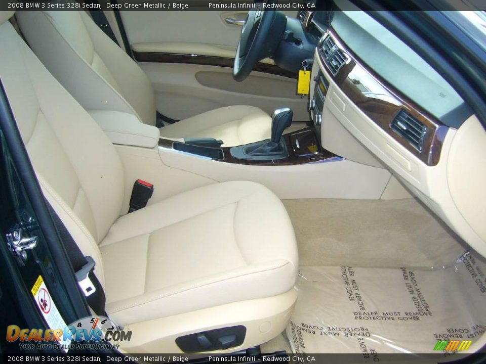 2008 BMW 3 Series 328i Sedan Deep Green Metallic / Beige Photo #11