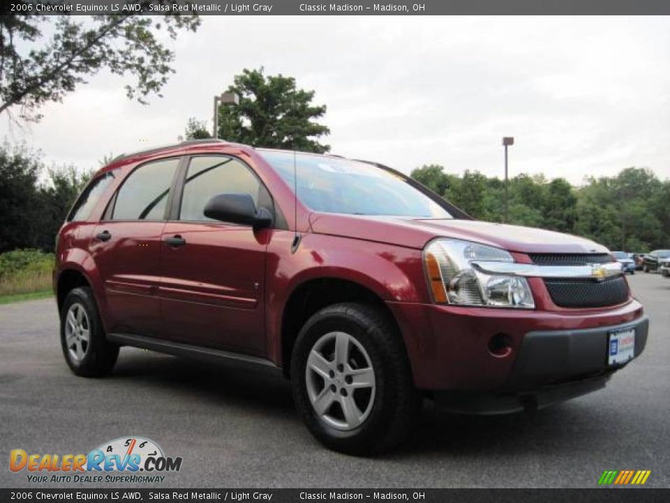 2006 Chevrolet Equinox LS AWD Salsa Red Metallic / Light Gray Photo #3