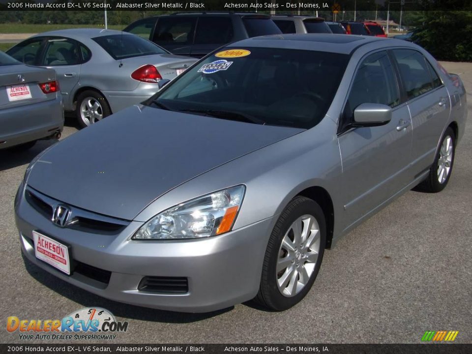 2006 Honda Accord EX-L V6 Sedan Alabaster Silver Metallic / Black Photo #1