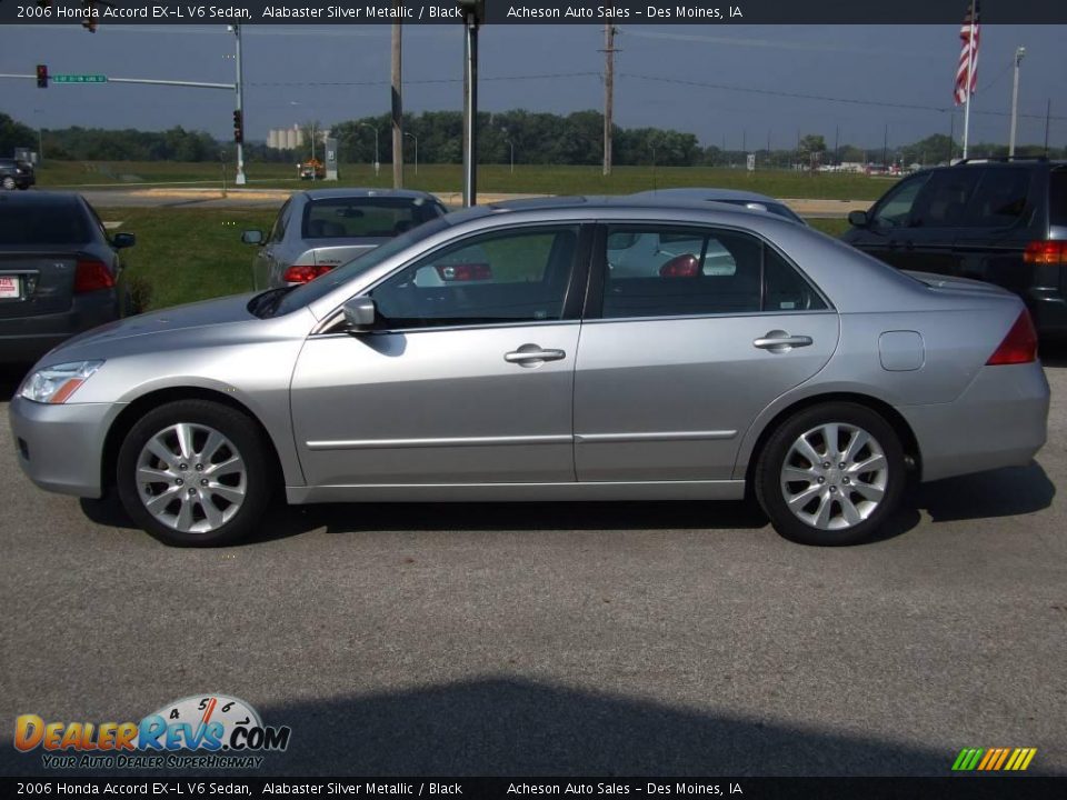 2006 Honda Accord EX-L V6 Sedan Alabaster Silver Metallic / Black Photo #2