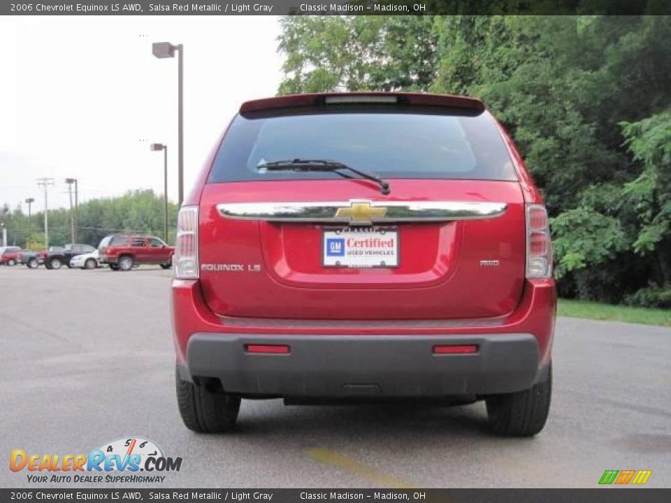 2006 Chevrolet Equinox LS AWD Salsa Red Metallic / Light Gray Photo #5