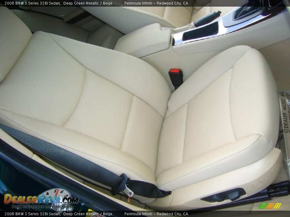 2008 BMW 3 Series 328i Sedan Deep Green Metallic / Beige Photo #15