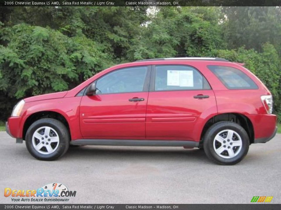 2006 Chevrolet Equinox LS AWD Salsa Red Metallic / Light Gray Photo #6
