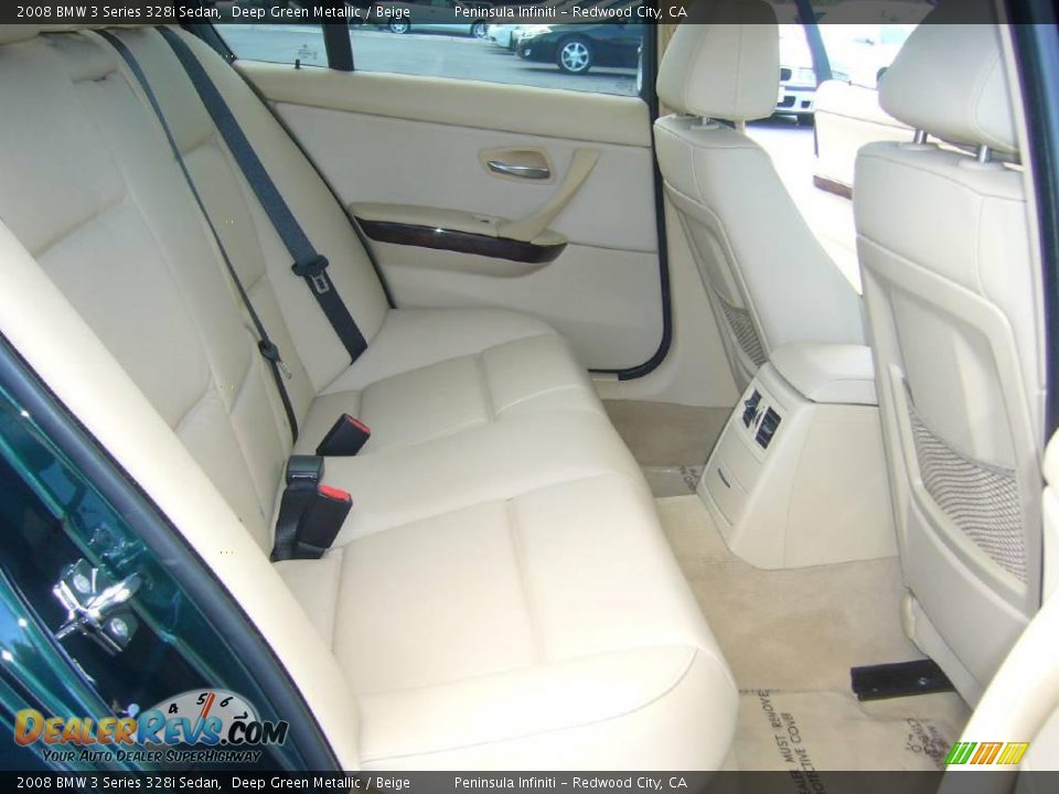 2008 BMW 3 Series 328i Sedan Deep Green Metallic / Beige Photo #16
