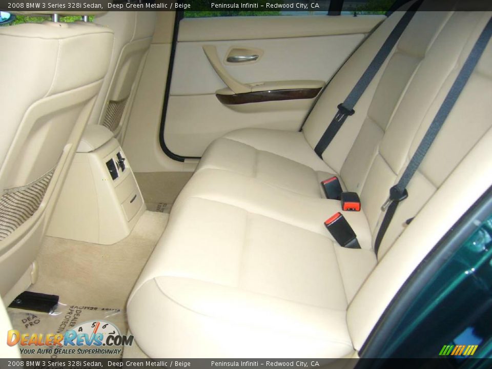 2008 BMW 3 Series 328i Sedan Deep Green Metallic / Beige Photo #17