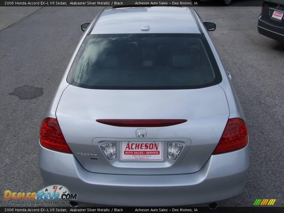 2006 Honda Accord EX-L V6 Sedan Alabaster Silver Metallic / Black Photo #5