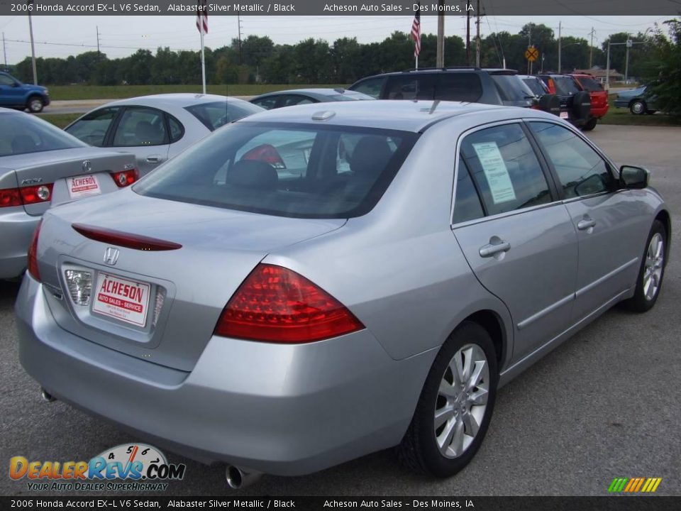 2006 Honda Accord EX-L V6 Sedan Alabaster Silver Metallic / Black Photo #6