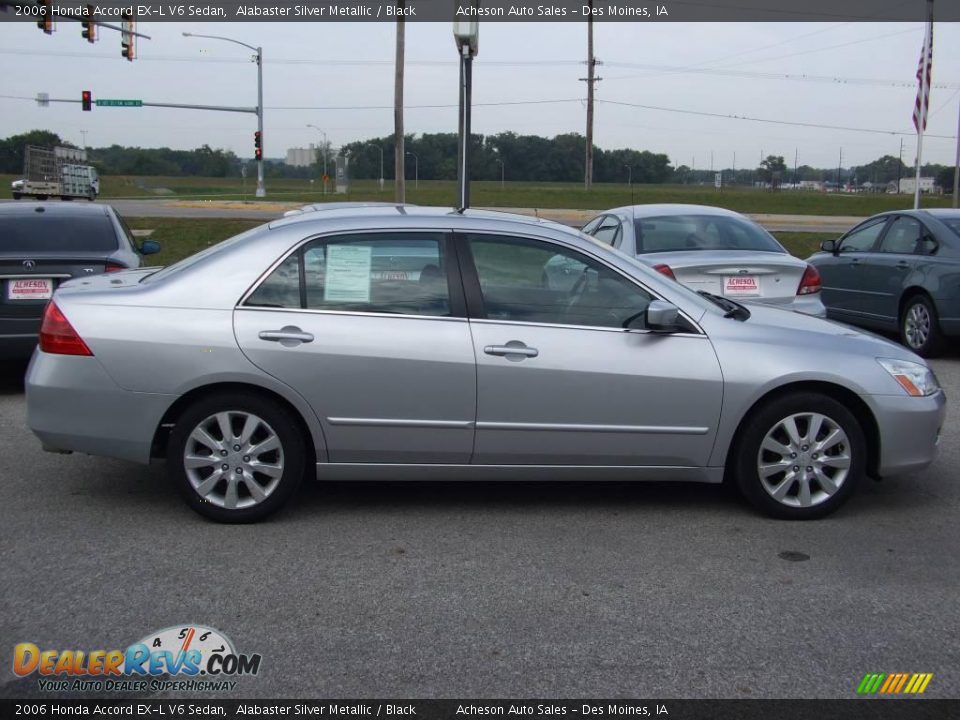 2006 Honda Accord EX-L V6 Sedan Alabaster Silver Metallic / Black Photo #7