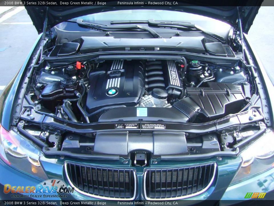 2008 BMW 3 Series 328i Sedan Deep Green Metallic / Beige Photo #21