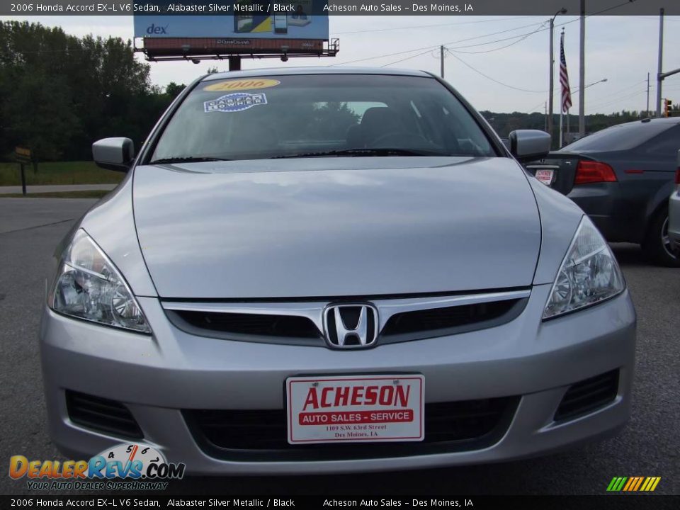 2006 Honda Accord EX-L V6 Sedan Alabaster Silver Metallic / Black Photo #9