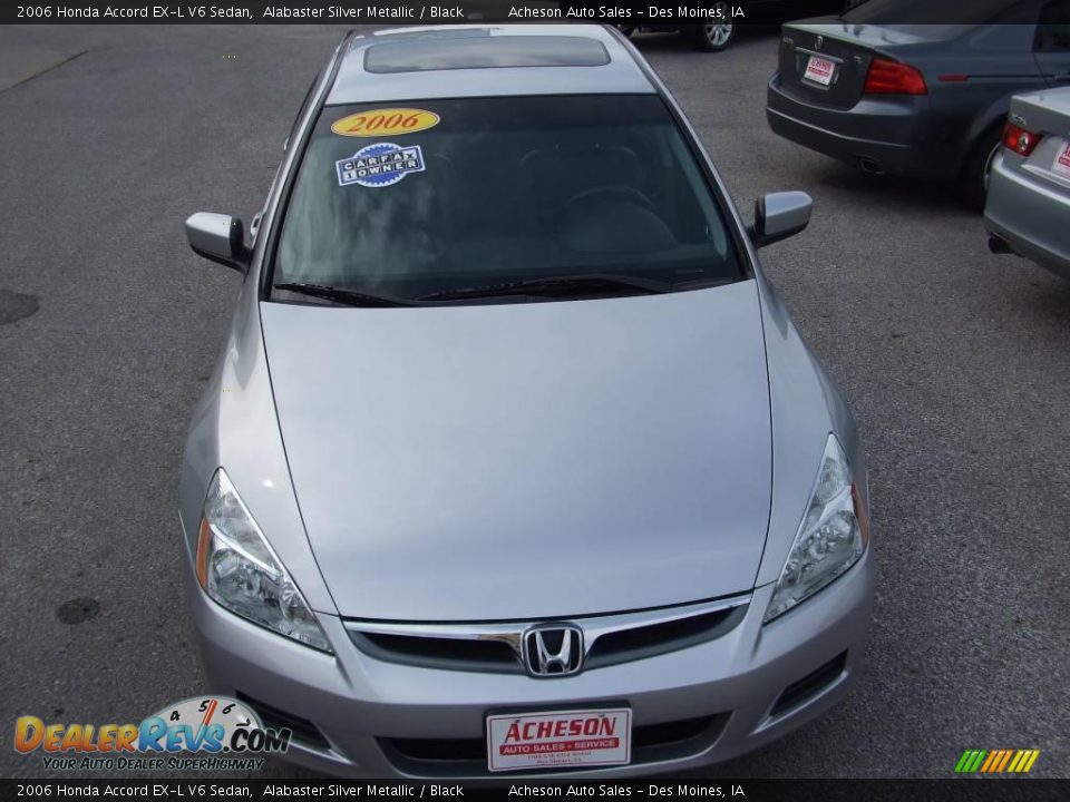 2006 Honda Accord EX-L V6 Sedan Alabaster Silver Metallic / Black Photo #10
