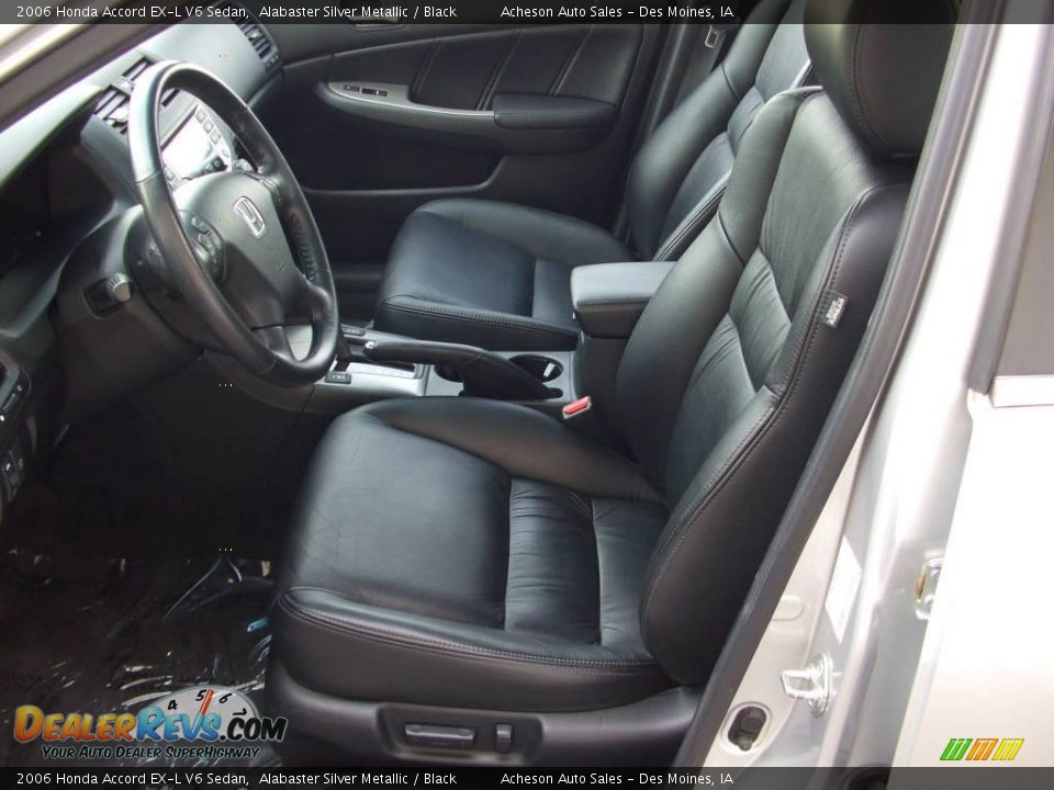 2006 Honda Accord EX-L V6 Sedan Alabaster Silver Metallic / Black Photo #11