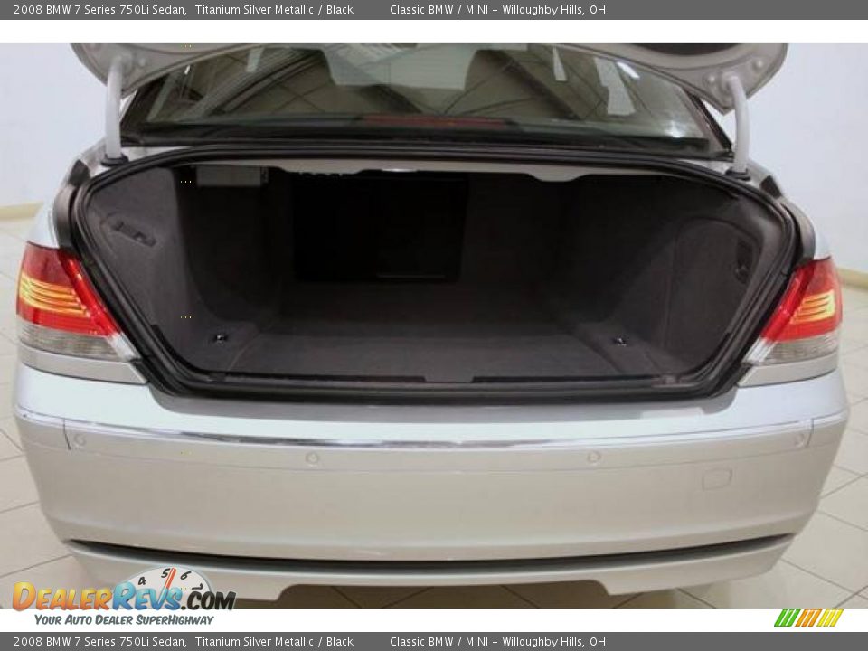 2008 BMW 7 Series 750Li Sedan Titanium Silver Metallic / Black Photo #26