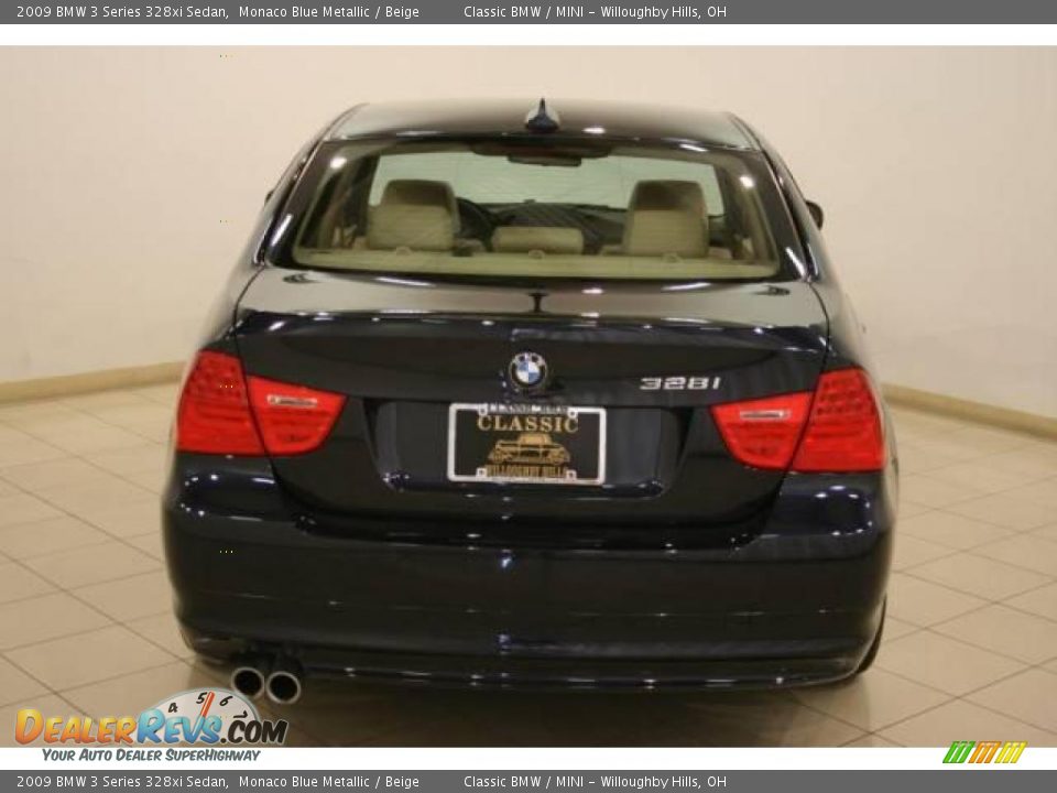 2009 BMW 3 Series 328xi Sedan Monaco Blue Metallic / Beige Photo #6