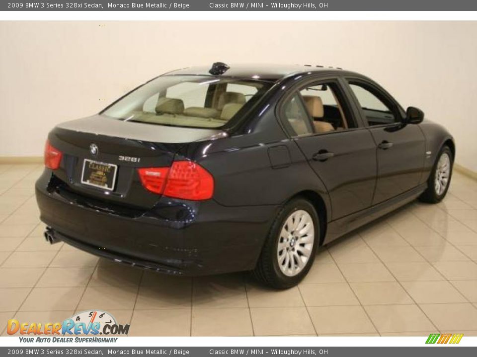 2009 BMW 3 Series 328xi Sedan Monaco Blue Metallic / Beige Photo #7