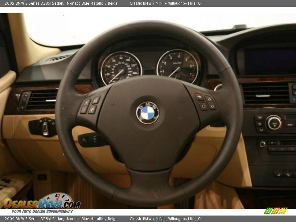 2009 BMW 3 Series 328xi Sedan Monaco Blue Metallic / Beige Photo #12