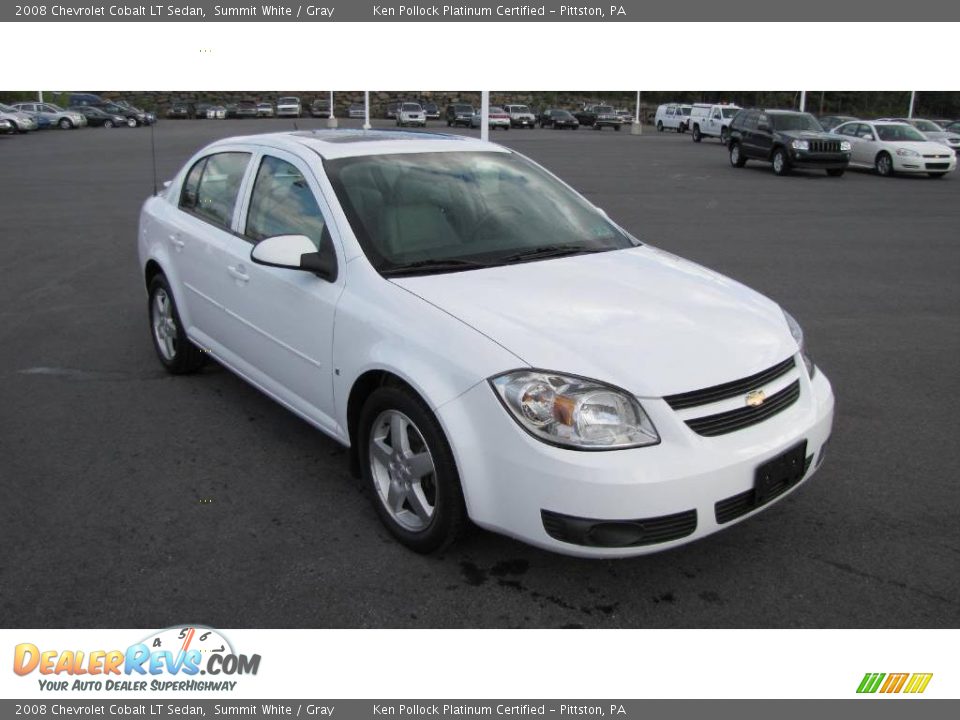 2008 Chevrolet Cobalt LT Sedan Summit White / Gray Photo #4