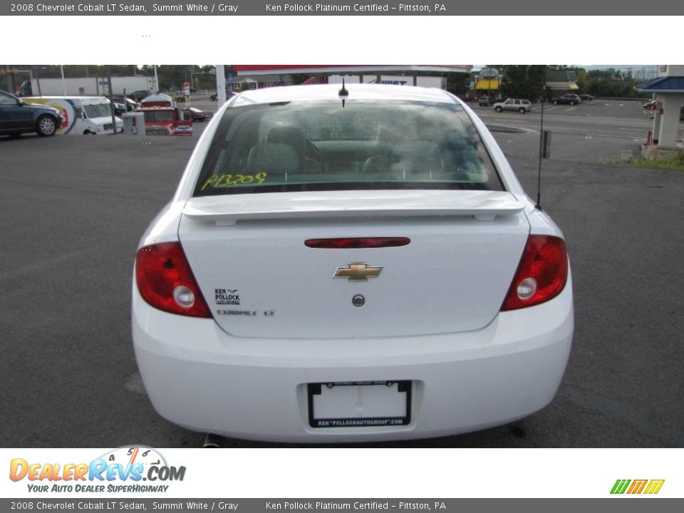 2008 Chevrolet Cobalt LT Sedan Summit White / Gray Photo #7