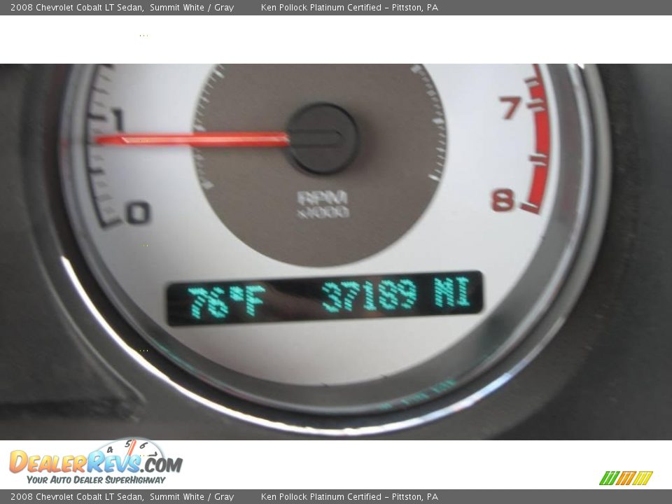 2008 Chevrolet Cobalt LT Sedan Summit White / Gray Photo #18