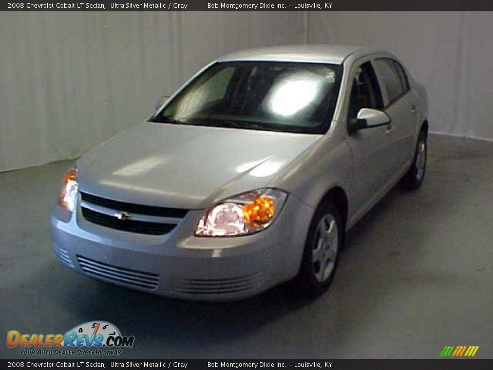 2008 Chevrolet Cobalt LT Sedan Ultra Silver Metallic / Gray Photo #3